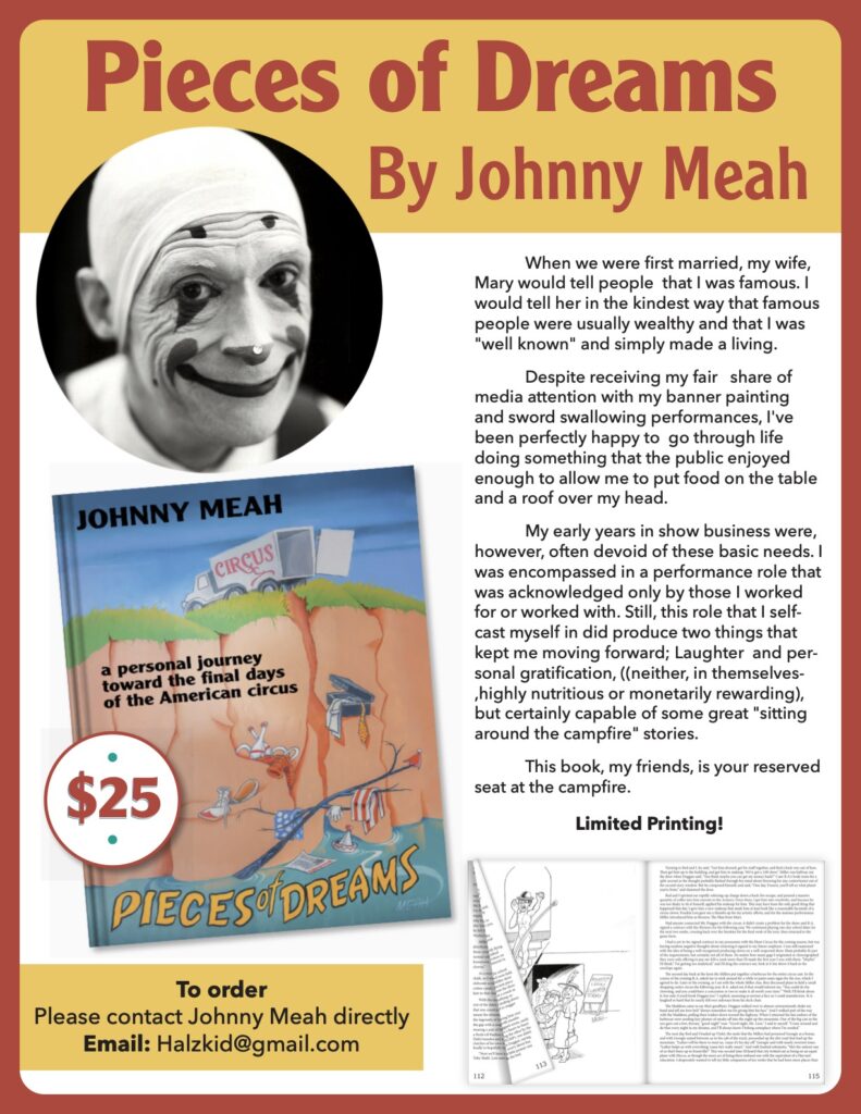 Johnny Meah Pieces of Dreams Book release flyer