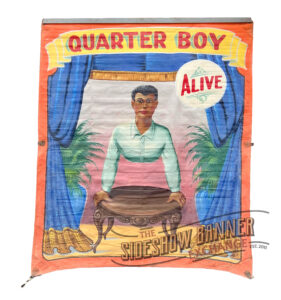 Fred Johnson Quarter Boy Sideshow Banner For Sale